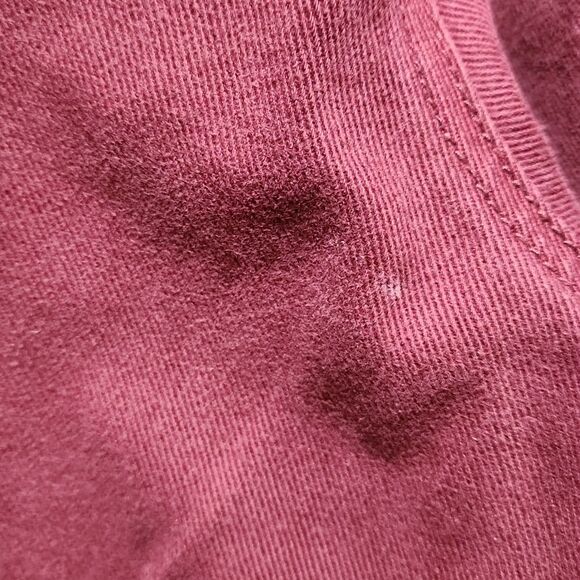 Eddie Bauer Outdoor Outfitters Maroon Dark Red Denim Women's Size 10 Cotton - Picture 13 of 14